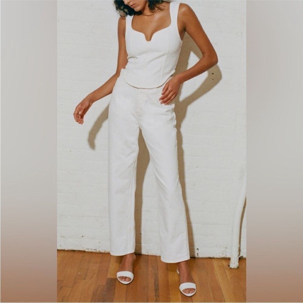 Mara Hoffman NWT Cropped Corset Milla Denim Top
Size 8 MSRP $350 - Picture 6 of 7